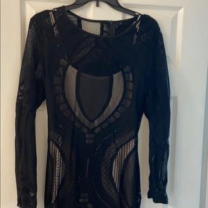 Little black dress. Body illusion design